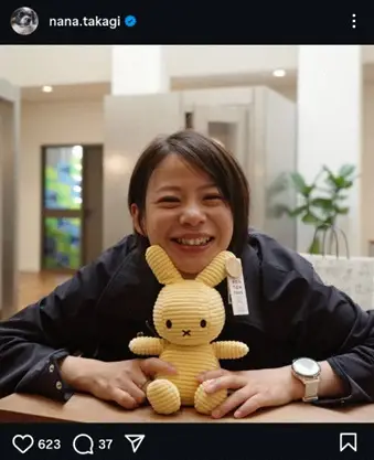 【画像・写真】高木菜那さん　“新しい友達”とのバースデーショット公開に「その笑顔笑顔笑顔が可愛い」「素敵」