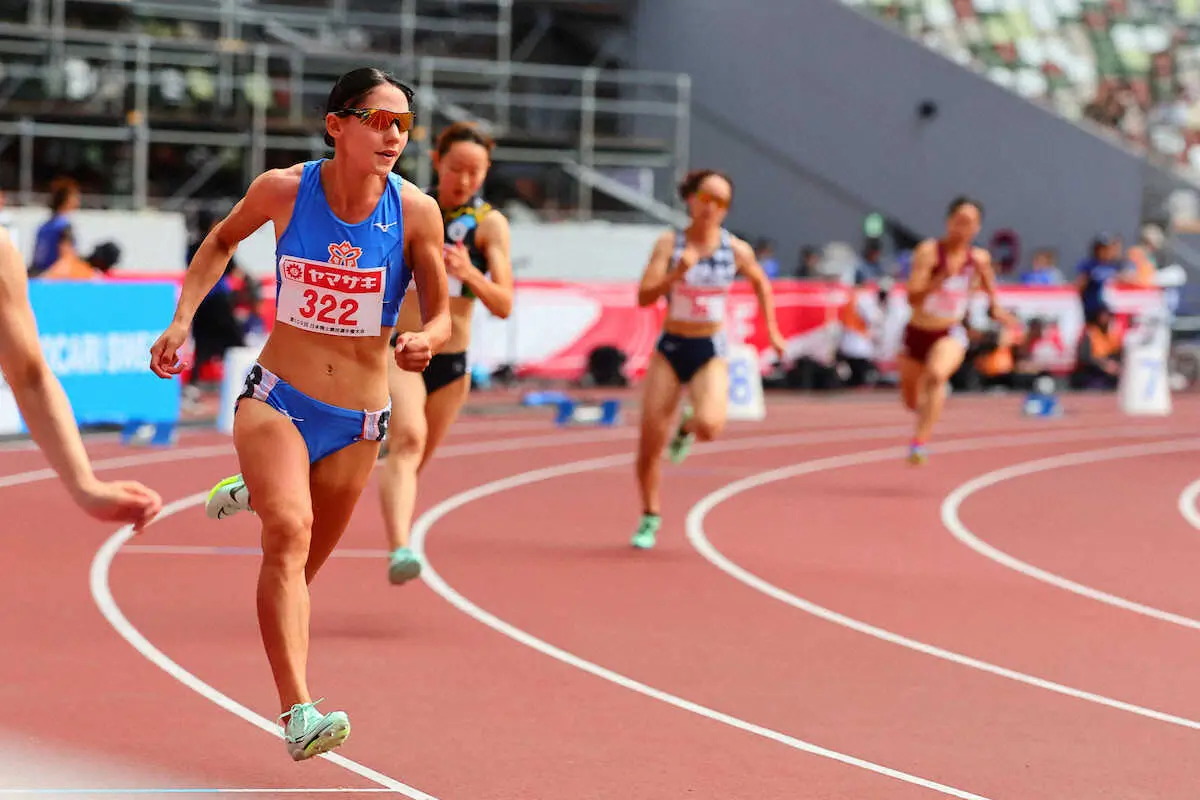 【画像・写真】【陸上】フロレス・アリエが日本選手権デビュー！400予選笑顔の53秒48　決勝へ「楽しく終われたら」
