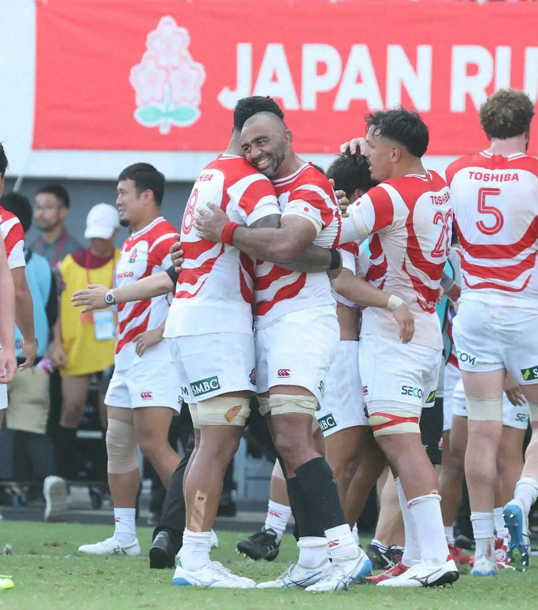 【画像・写真】【ラグビー日本代表】リーチ主将「暑さ対策してきたので後半も自信あった」若手主体のチームをけん引