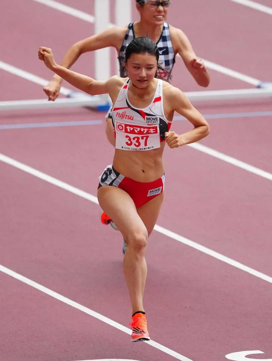 【画像・写真】【陸上日本選手権】福部真子が大会タイ12秒75　寺田明日香、田中佑美も決勝へ　女子100m障害準決勝