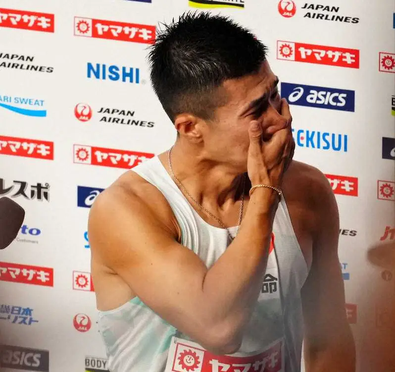 【画像・写真】【陸上日本選手権】桐生祥秀が涙　5年ぶり3度目V「久々に勝てたのはうれしい」波乱の100メートル制す