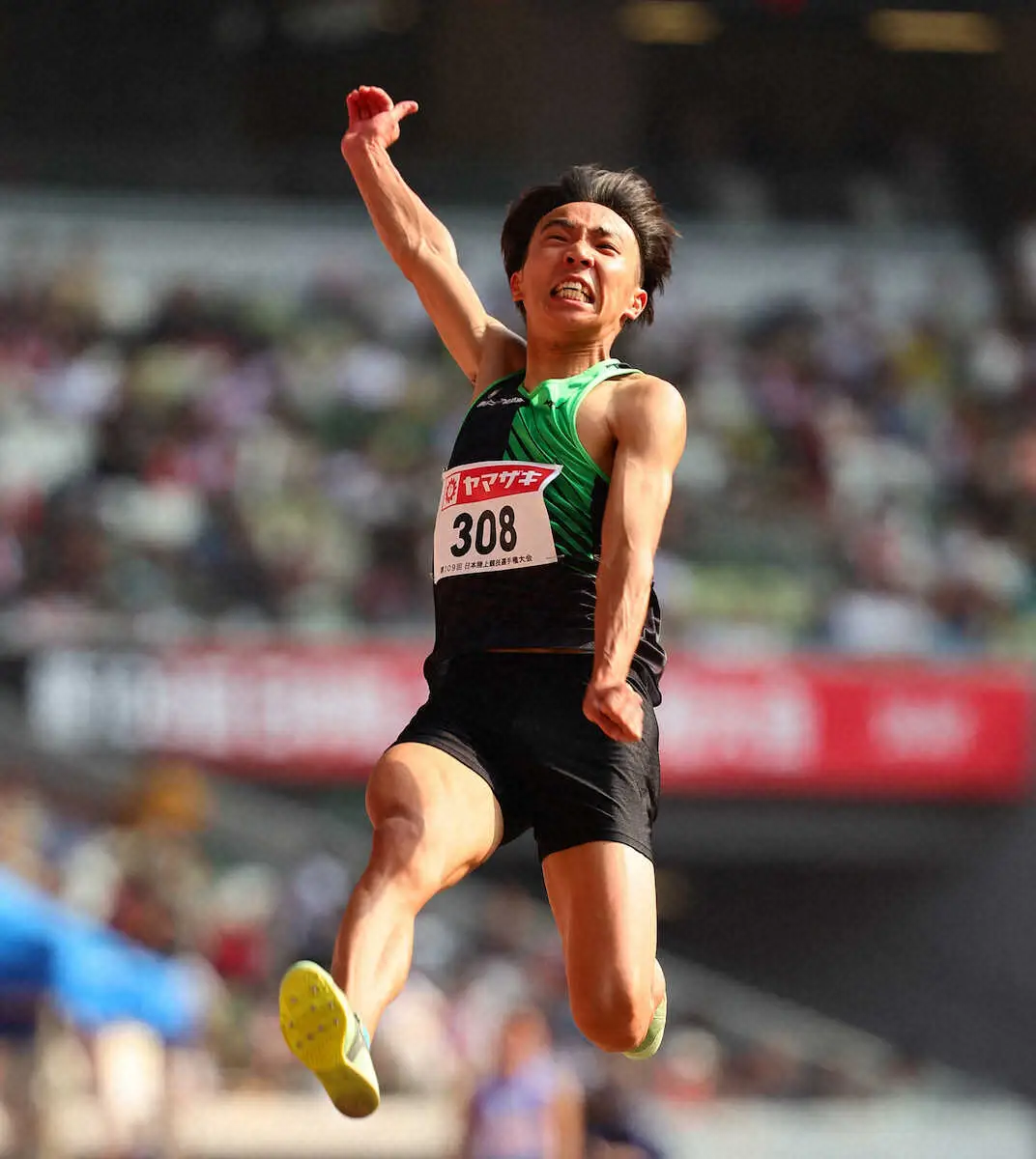 【画像・写真】【陸上日本選手権】山浦渓斗初V！自己新8m14　橋岡優輝4位、7度目Vならず　男子走り幅跳び