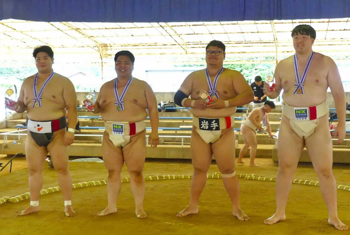 【画像・写真】東日本実業団相撲選手権　個人戦無差別級は中大出身の平野颯人が初優勝　団体戦はアイシンが2連覇