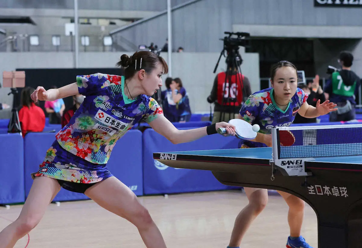 【画像・写真】【卓球】復活の“みまひな”インドペア下して初戦突破　早田ひなは25歳バースデー白星　USスマッシュ