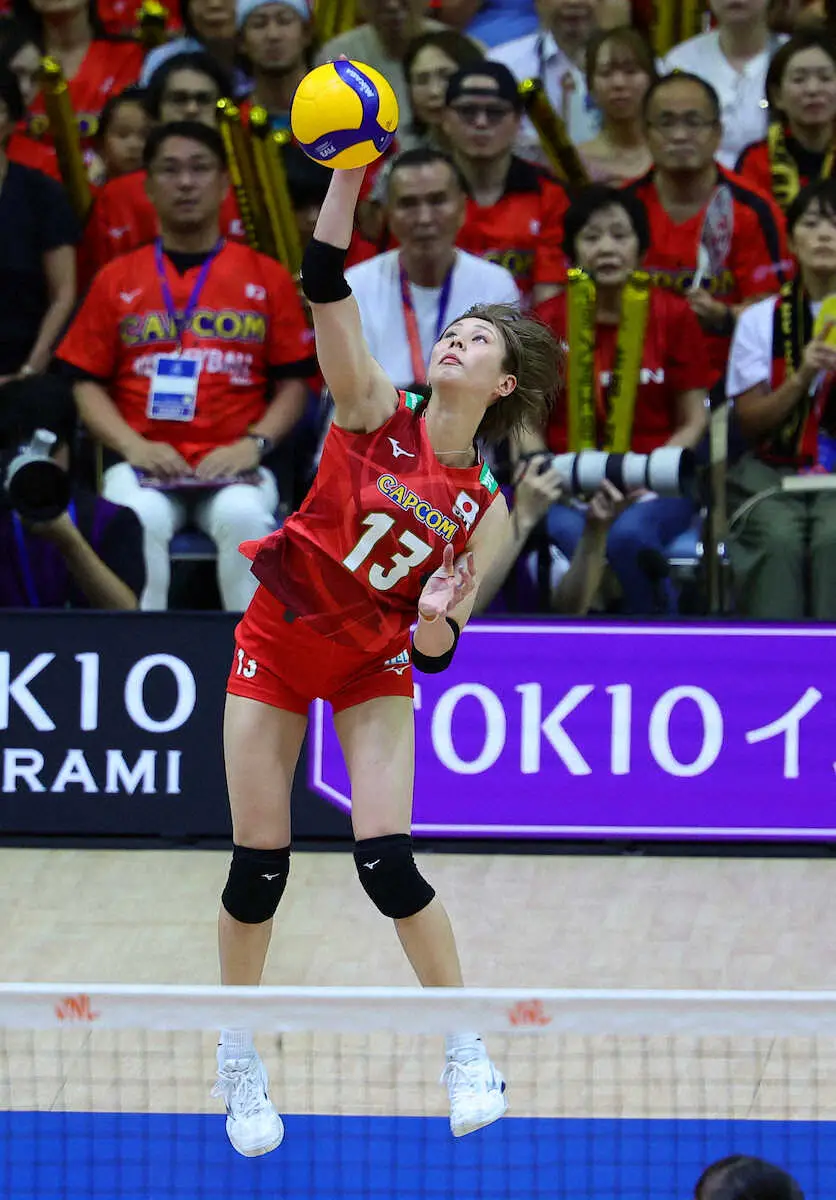 【画像・写真】【バレー】日本女子　新体制国内初戦でストレート勝利、秋本美空が“デビュー”、佐藤淑乃がけん引