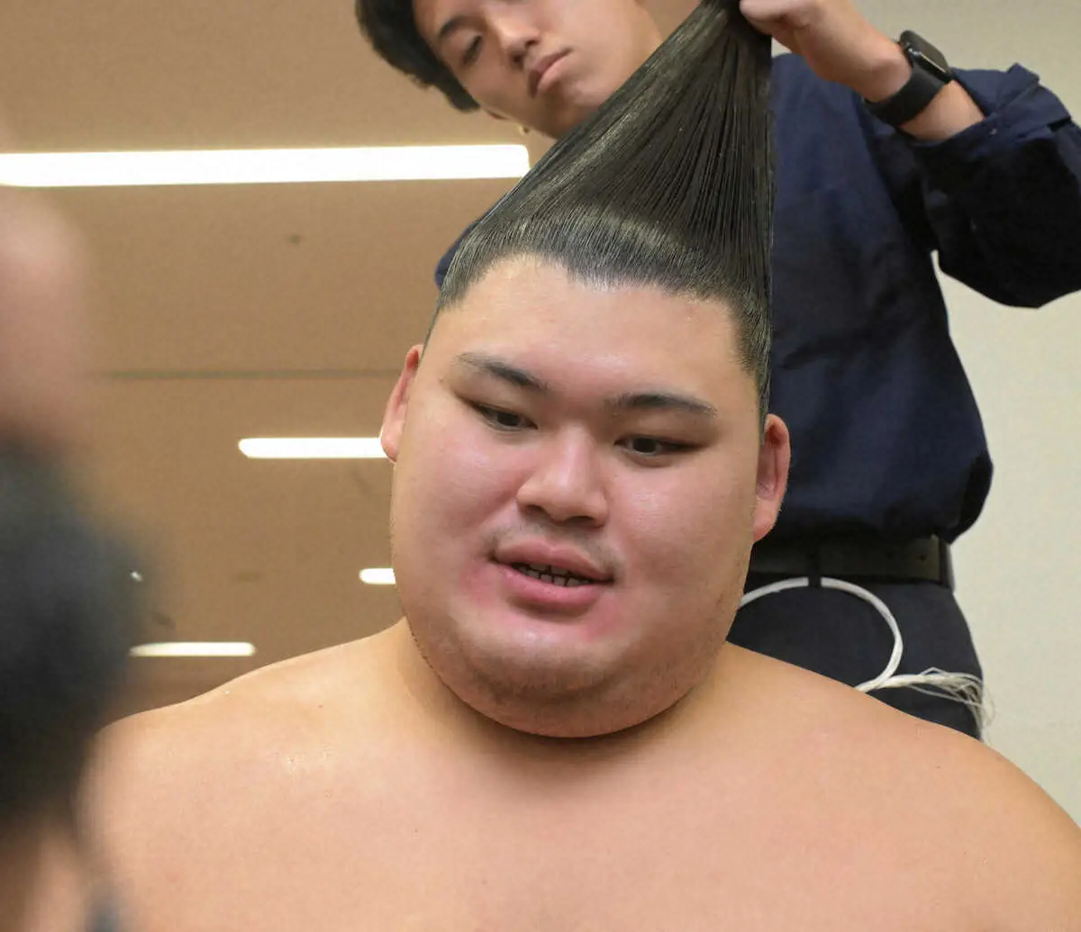 【画像・写真】新横綱・大の里「しっかり後半戦に向けて…」伯桜鵬に押し出され2個目の金星配給も前向く