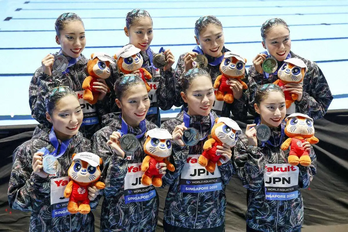 【画像・写真】【世界水泳】FRで日本が銀メダル！平均年齢20歳の若きマーメイドジャパンが「武士道」を表現