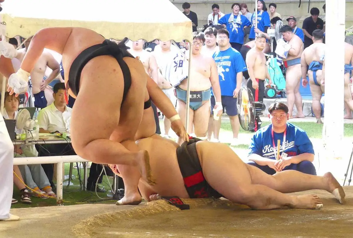 【画像・写真】東日本学生相撲個人体重別選手権　無差別級は日大・西出大毅が優勝！1年生の当階級制覇は大会史上初