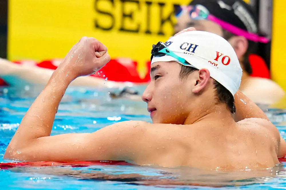 【画像・写真】【世界水泳】男子200メートル自由形で18歳の村佐達也が銅メダル　今大会競泳日本勢メダル第1号