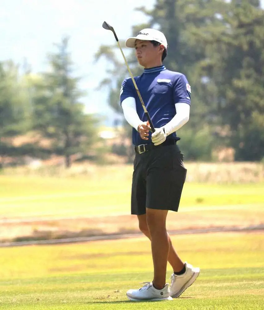 【画像・写真】【男子ゴルフ】石川県白山市出身の作田大地　地元でツアー自己ベスト68「イーグル2つあって100点」