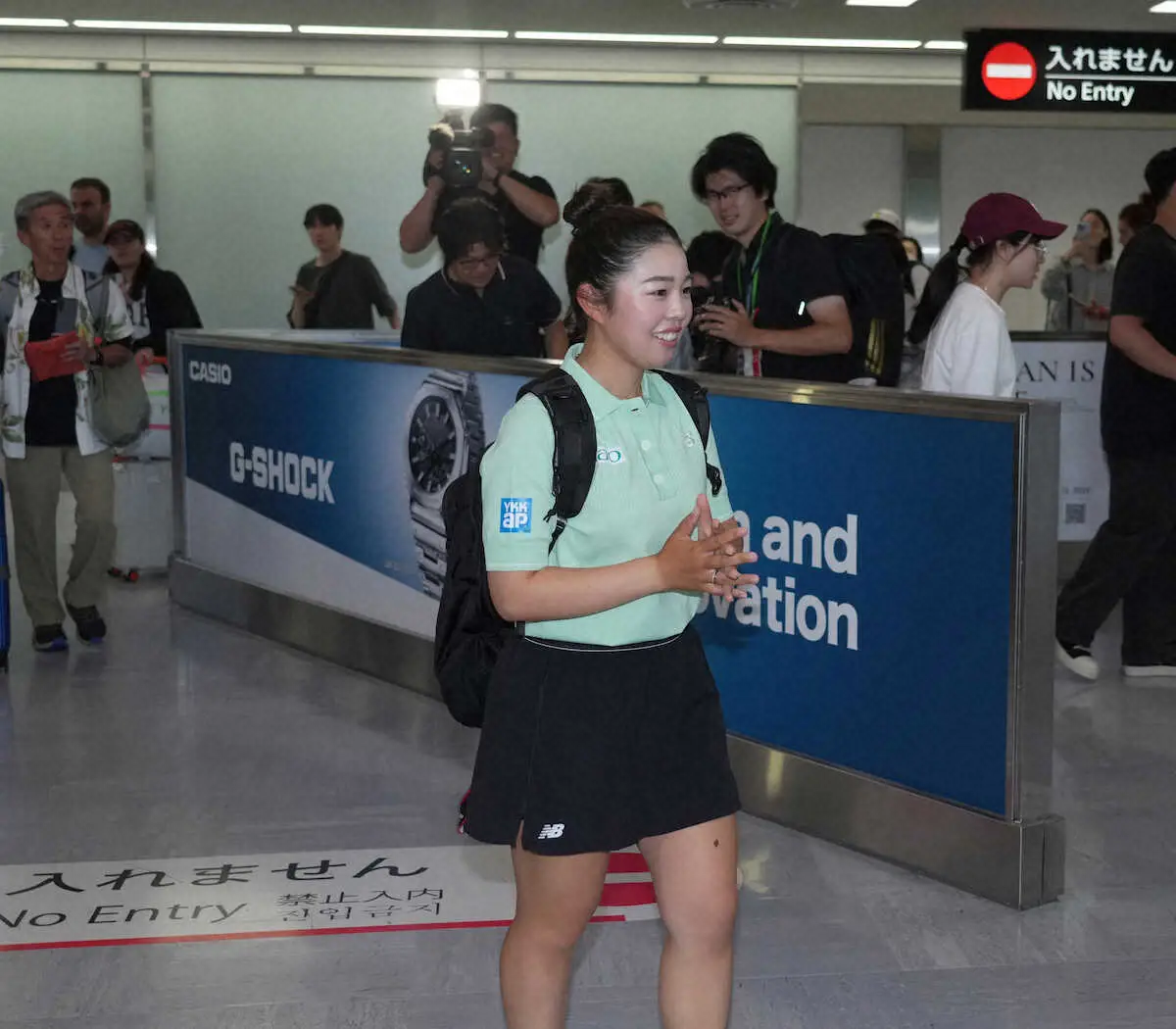 【画像・写真】全英女子OPでメジャー初Vの山下美夢有が凱旋帰国「今後もスタイルを変えずにやる」2勝目へ意欲