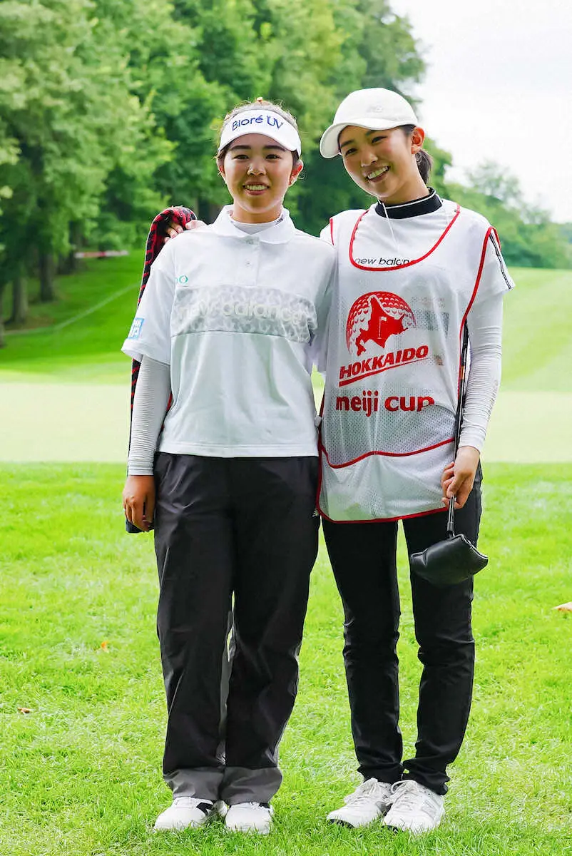 【画像・写真】山下美夢有「2人で支え合い優勝を」妹・蘭さんをキャディーに起用し日米2週連続V目指す