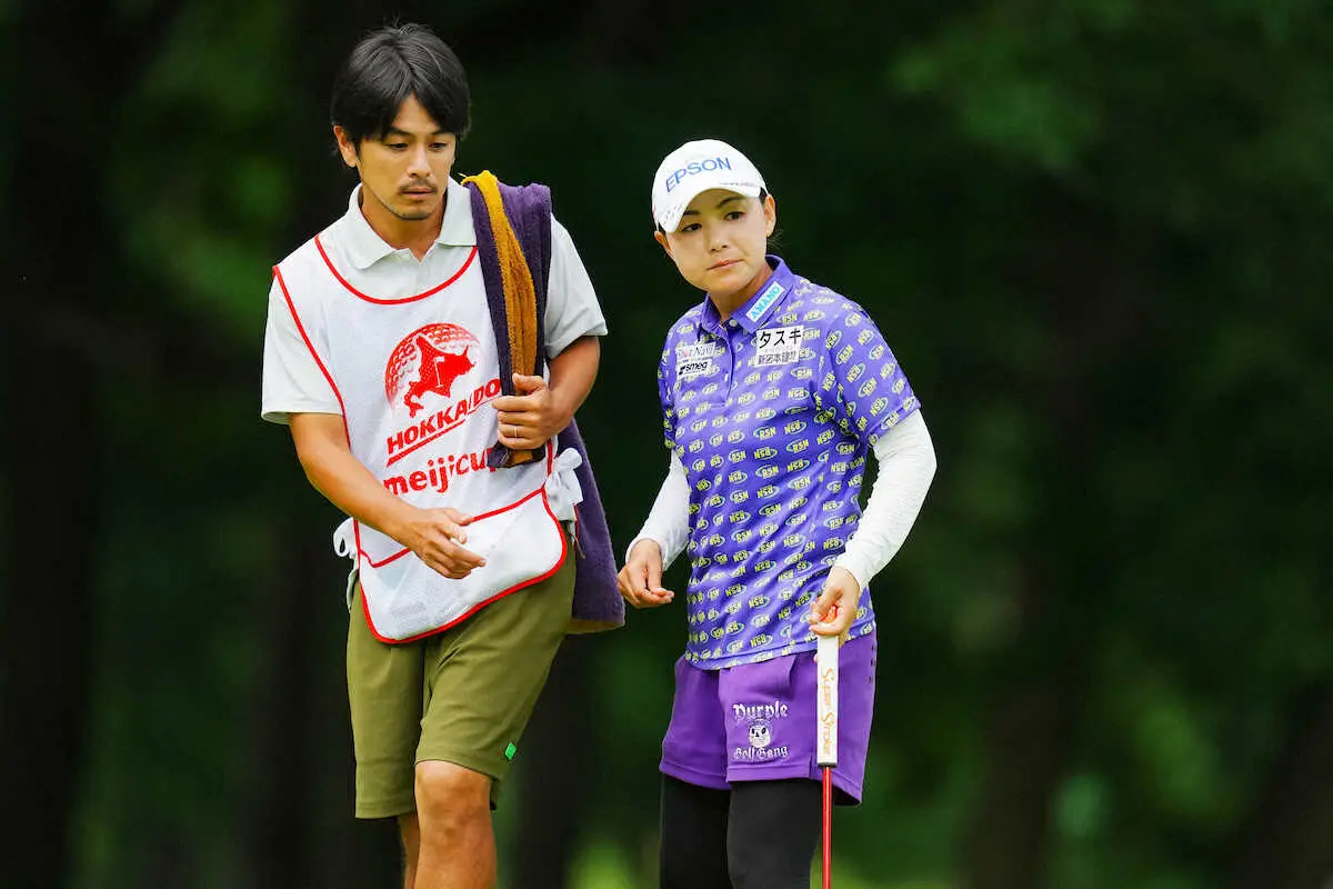 【画像・写真】【女子ゴルフ】横峯さくら「久しぶりで嬉しい」亭主関白で今季ベスト69　1打差暫定3位