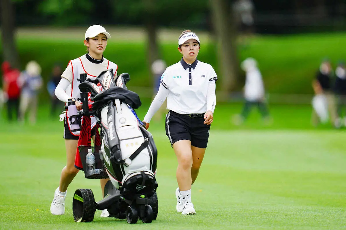 【画像・写真】【女子ゴルフ】メジャー初優勝から凱旋の山下美夢有は1アンダー暫定21位「明日はしっかり伸ばす」