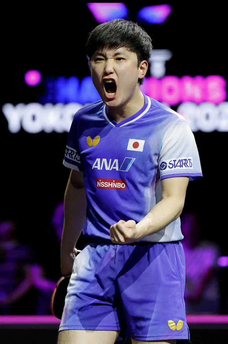 【画像・写真】【卓球】張本智和　進化証明！3年ぶり2度目タイトル　過去2勝12敗の世界王者を撃破し「成長」有言実行