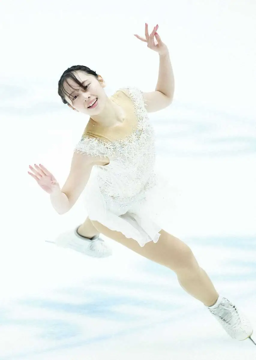 【画像・写真】【フィギュア】「びっくり」三宅咲綺、71・51点で首位発進「こんなに評価してもらえるとは」