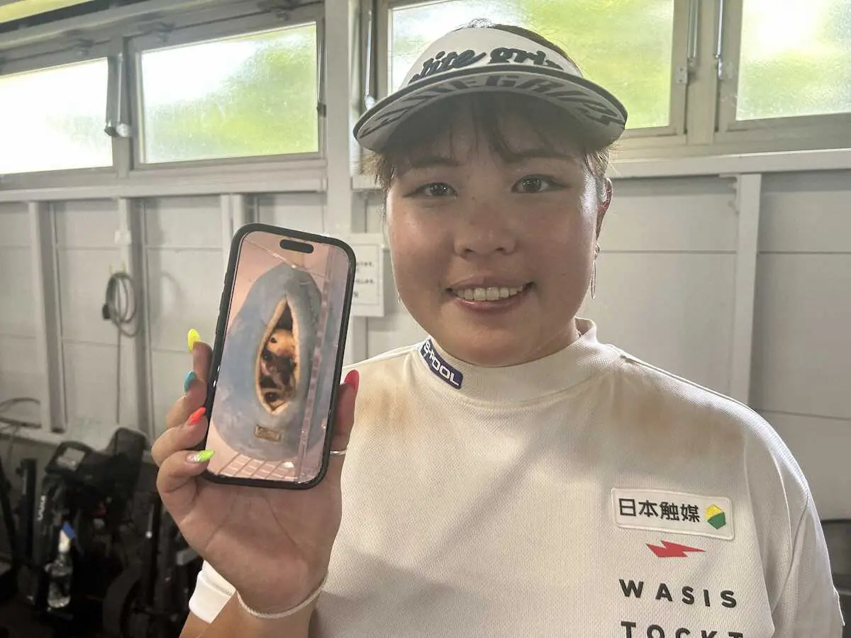 【画像・写真】【女子ゴルフ】ささきしょうこ「手が傷だらけになるんです」3匹のフクロモモンガに癒やされ首位発進