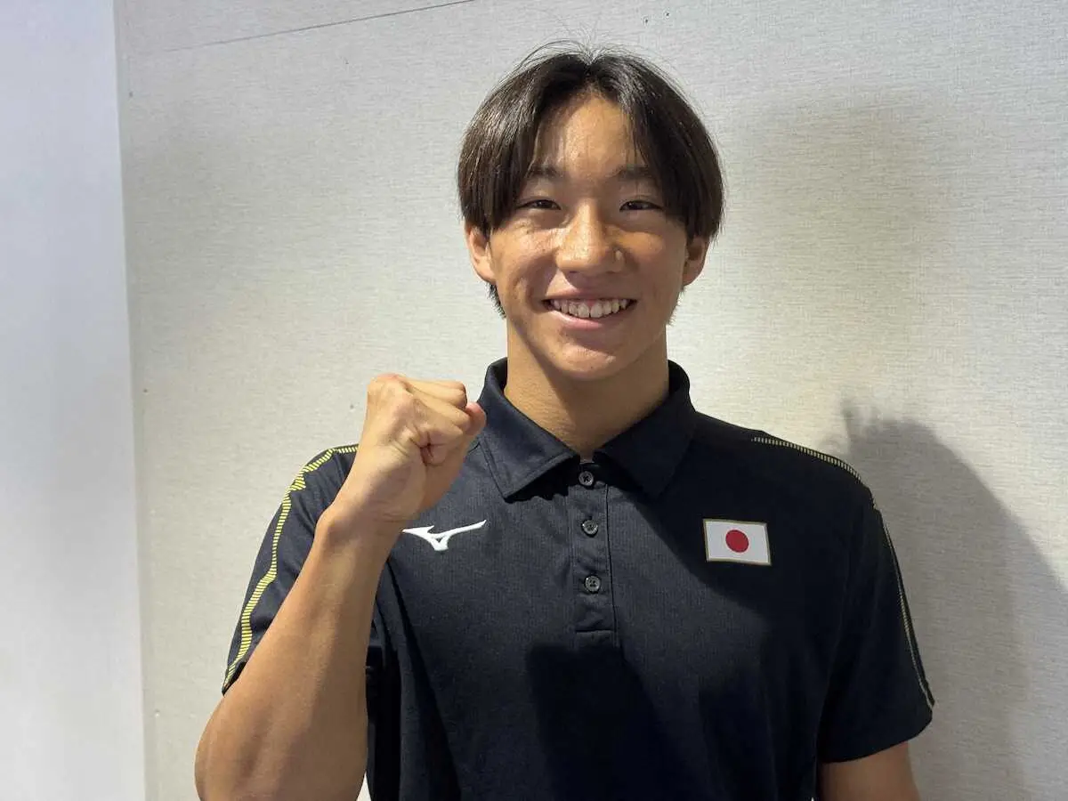 【画像・写真】【競泳】男子200M平泳ぎ今季世界1位の大橋信「世界水泳のタイムより速く泳ぐ」世界ジュニアへ出発