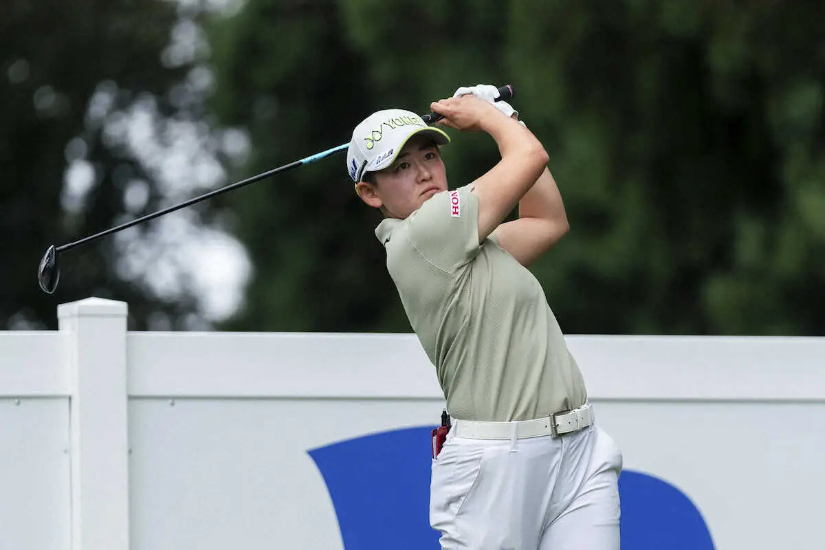 【画像・写真】【米女子ゴルフ】岩井明愛が2打差4位浮上　渋野日向子は39位で予選通過