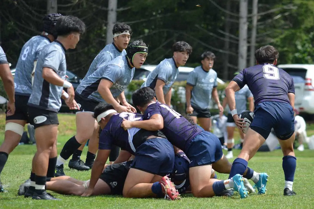 【画像・写真】【ラグビー】活動再開した天理大、明大に大敗し厳しい船出　監督はリーグ戦開幕3日前に復帰
