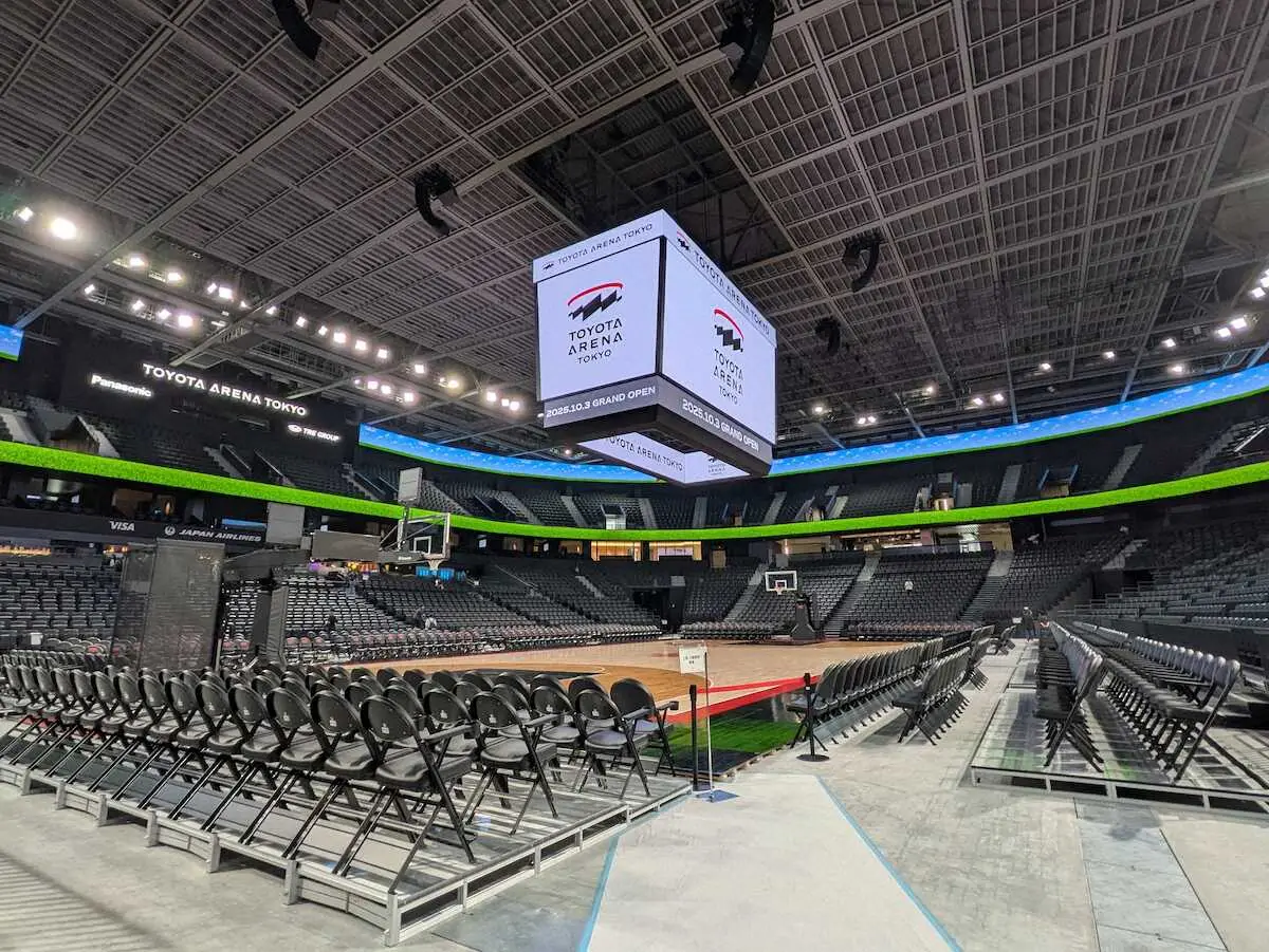 【画像・写真】【Bリーグ】10月開業のトヨタアリーナ東京が公開、A東京・テーブス海も絶賛「日本一」