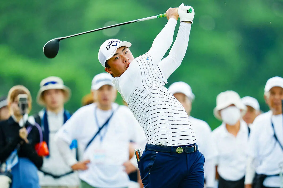 【画像・写真】【男子ゴルフ】出利葉太一郎　思い出の地元大会で初Vへ「アグレッシブにできている」66で3位発進