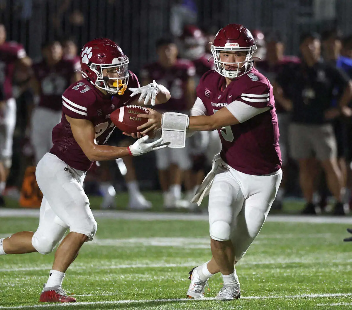 【画像・写真】アメフト立命大　白星発進も、QB竹田剛は反省「自分だけが力んで…」　DeNAで2勝の兄・佑が刺激