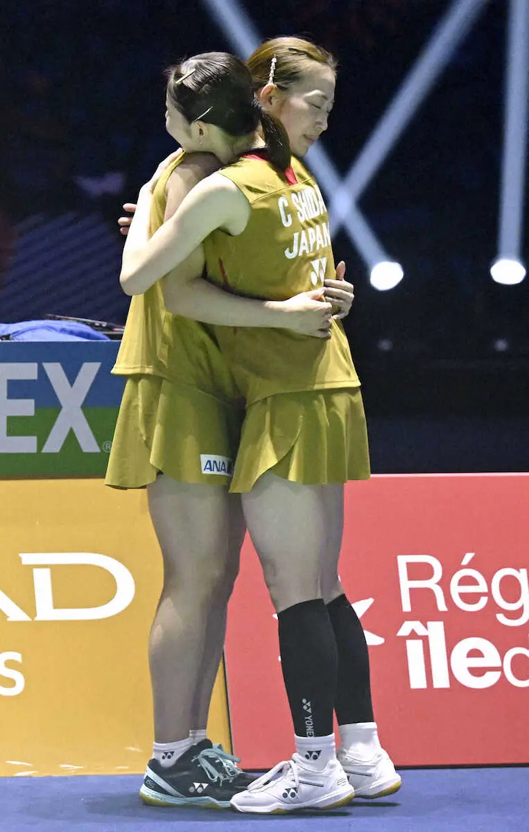 【画像・写真】女子ダブルス準決勝で敗退した志田千陽（右）、松山奈未組