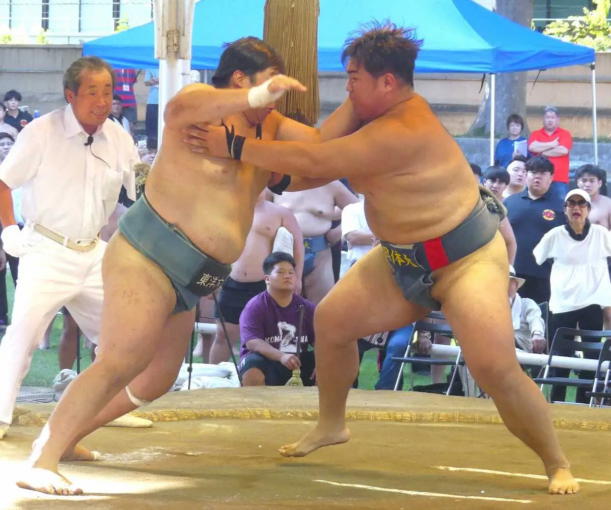 【画像・写真】全国学生相撲個人体重別選手権　杉本弘樹が無差別級を制して初タイトル　75キロ級は栩内陽向が2連覇