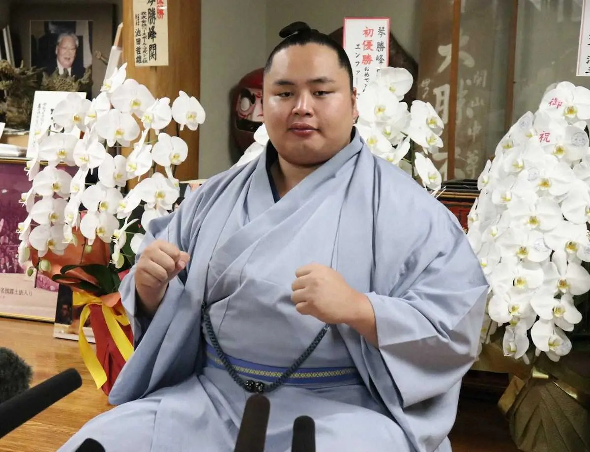 【画像・写真】先場所初V琴勝峰　史上初の平幕連覇へ「積み重ねが本当に大事だと思う。その先に…」　三役昇進も狙う