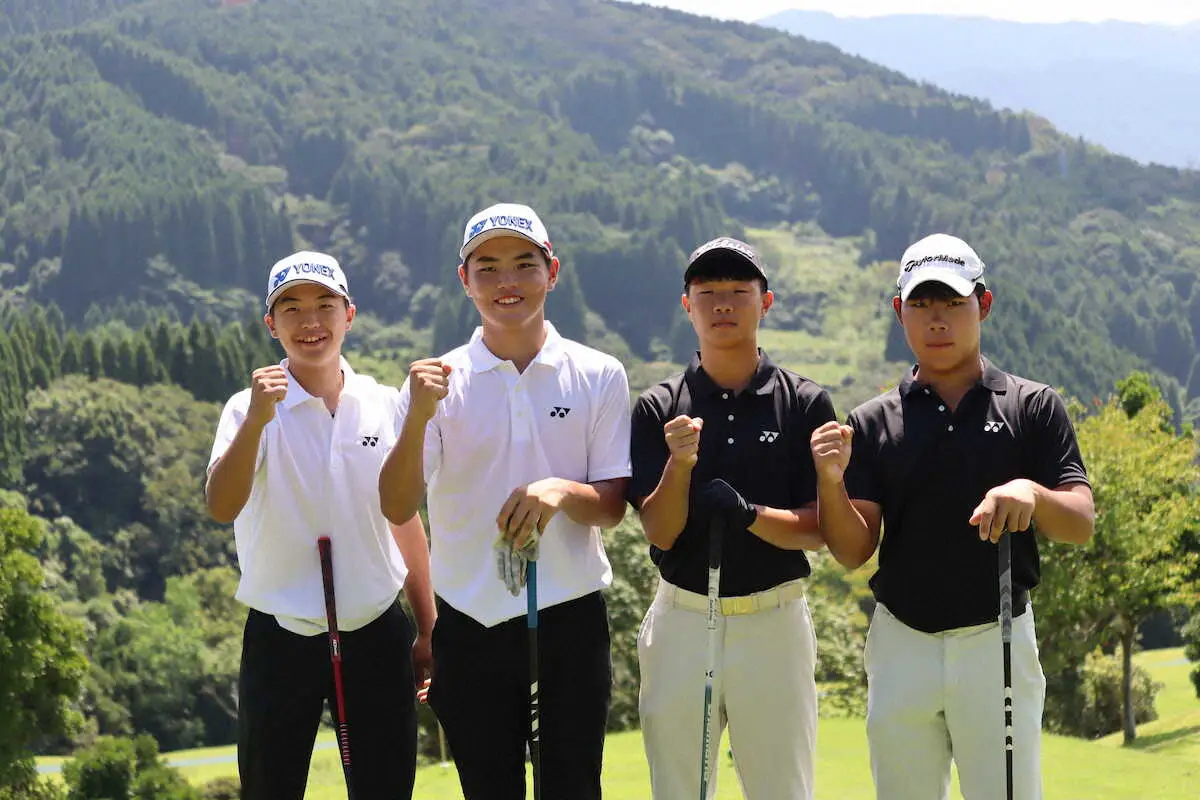 【画像・写真】友好親善中高生ゴルフが開幕　第1日は日韓タイでスタート