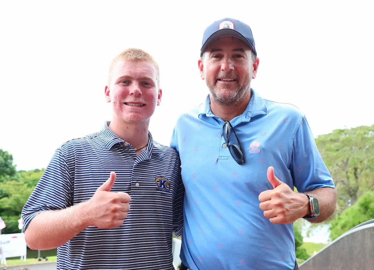 【画像・写真】【大学ゴルフ】03年全英覇者のベン・カーティスが長男の応援で来日