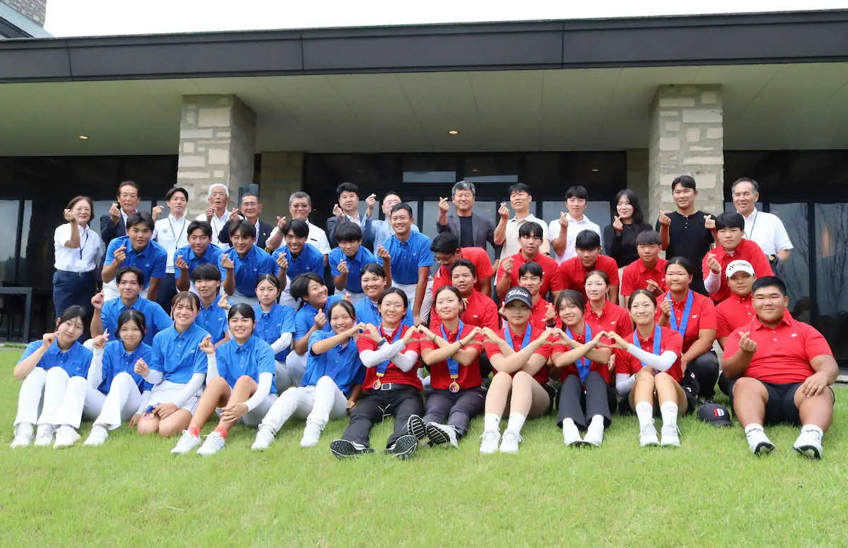【画像・写真】韓国が最終日のマッチプレー全勝で日本を下す　友好親善中高生ゴルフ