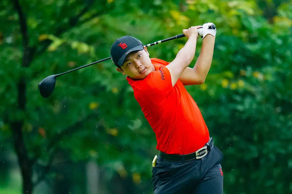 【画像・写真】【大学ゴルフ】東北福祉大・田村軍馬「久しぶりにいいプレーができた」63で単独首位浮上