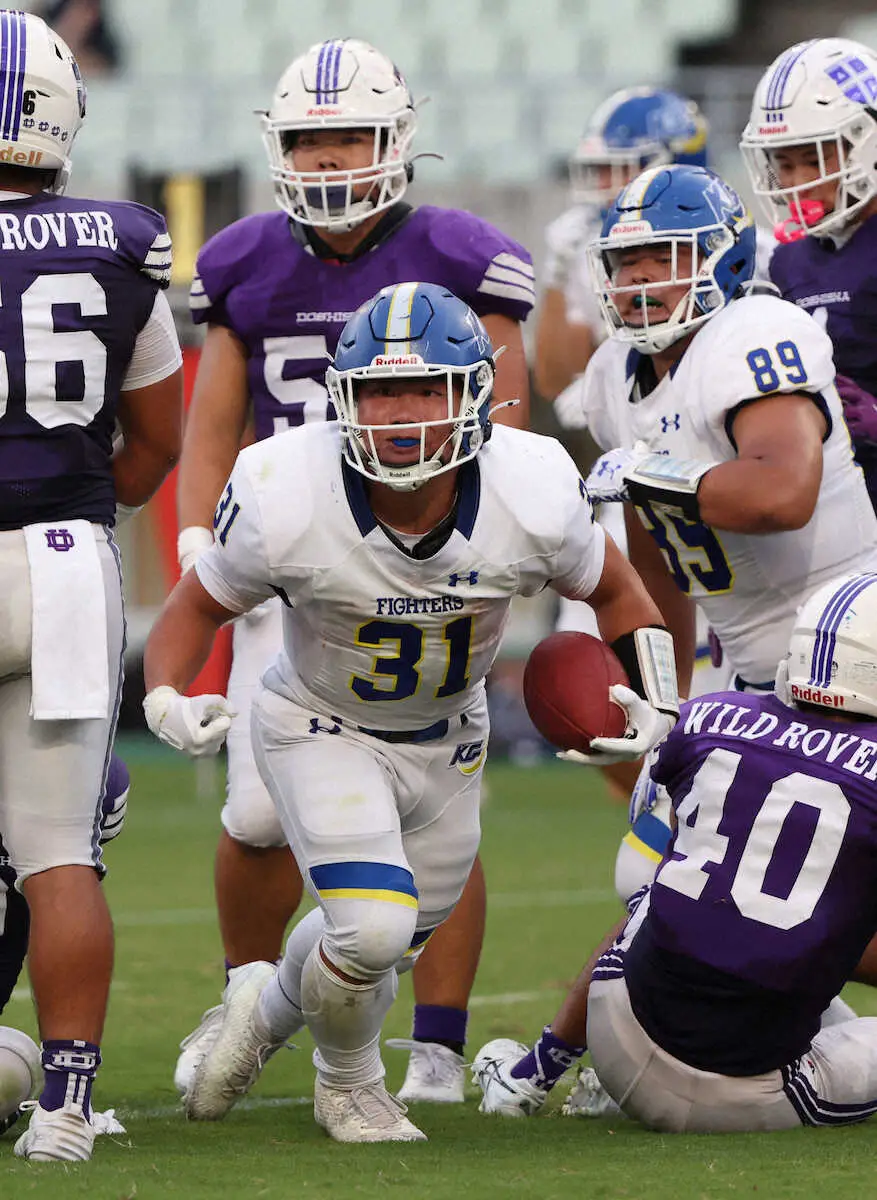 【画像・写真】関学大が同大を圧倒し開幕2連勝　RB陣をまとめる永井秀が“らしさ全開”TD