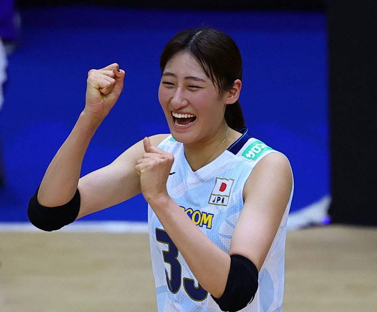 【画像・写真】【バレー】15年ぶりメダル獲得目指す日本女子　第1セット落とす、世界2位ブラジルと対戦