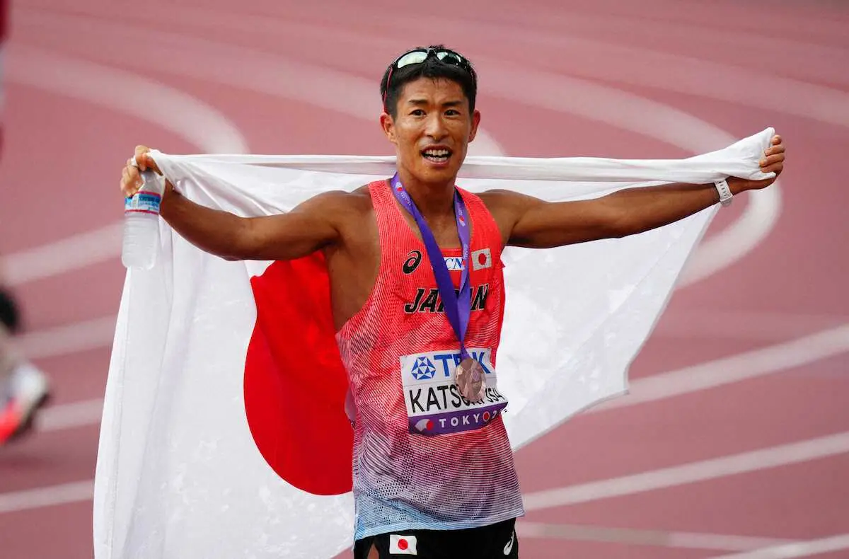 【画像・写真】【世界陸上】勝木隼人が銅メダル「僕なりのリベンジができた」　暑さに強い34歳が過酷なレースで粘った