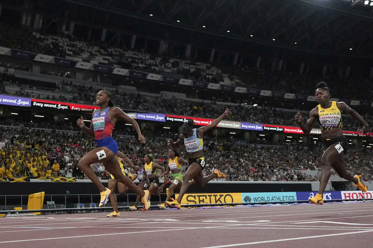 【画像・写真】【世界陸上】最速女王はジェファーソン・ウッデン　10秒61の大会新記録　女子100m決勝