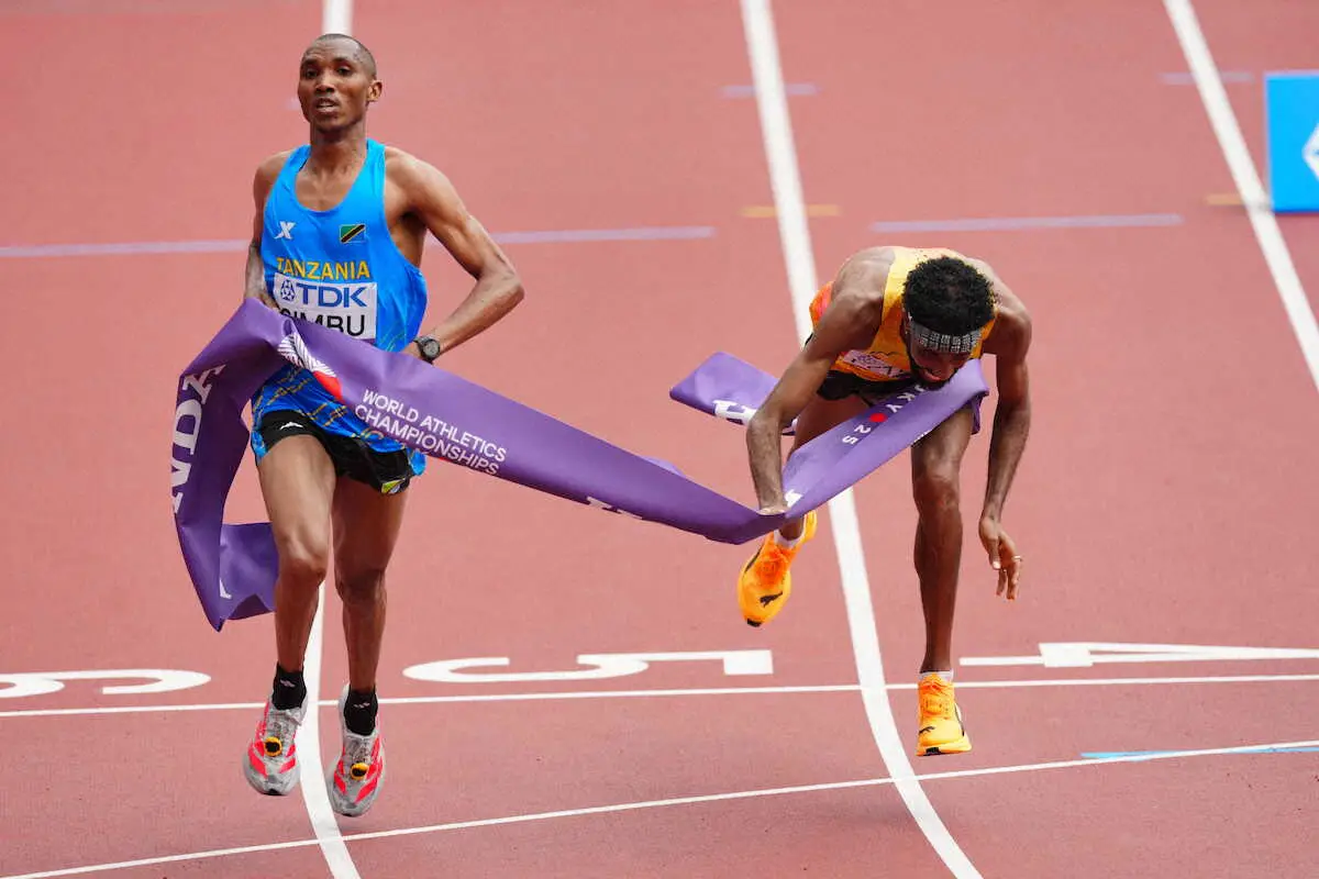 【画像・写真】【世界陸上】男子マラソンは劇的同タイム決着！タンザニアのシンブ着差で金　ゴール直前の大逆転に国立騒然