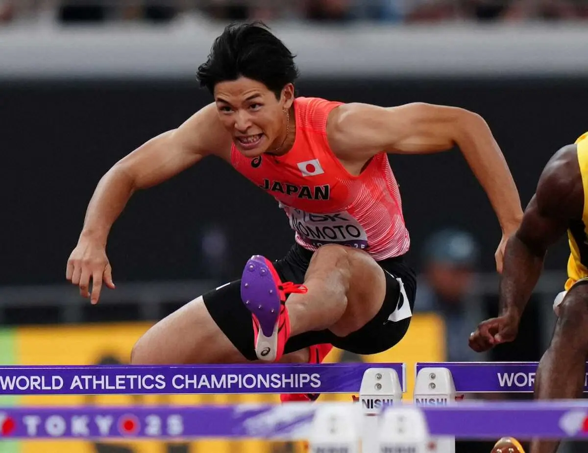【画像・写真】【世界陸上】村竹ラシッド　13秒22の5組2着で準決勝進出、日本勢2選手が準決勝へ、泉谷が予選敗退