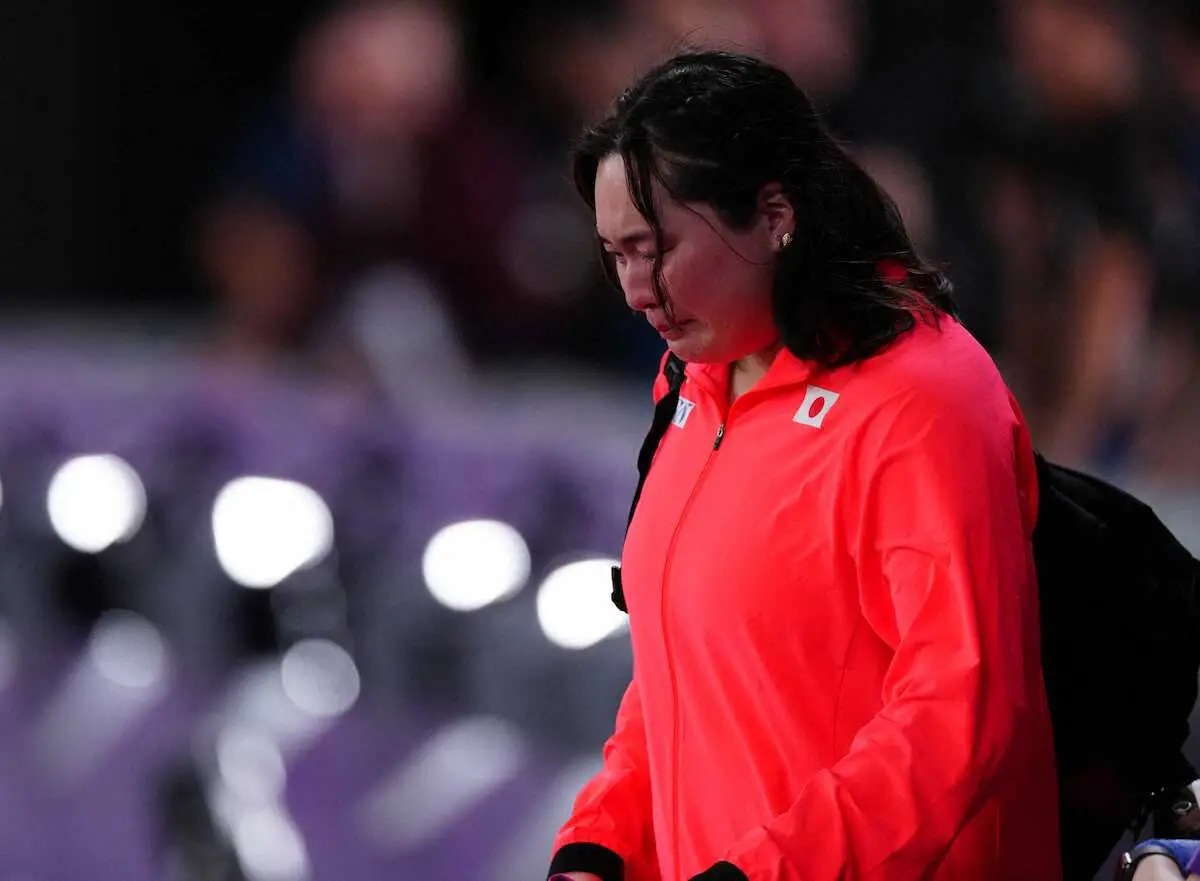 【画像・写真】【世界陸上】北口榛花は涙の予選敗退　右肘は「不安なし」も「技術面が噛み合わなかった」【一問一答】