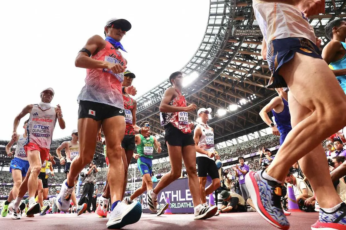【画像・写真】【世界陸上】世界記録保持者・山西利和　3度目金メダルなるか！男子20キロ競歩がスタート
