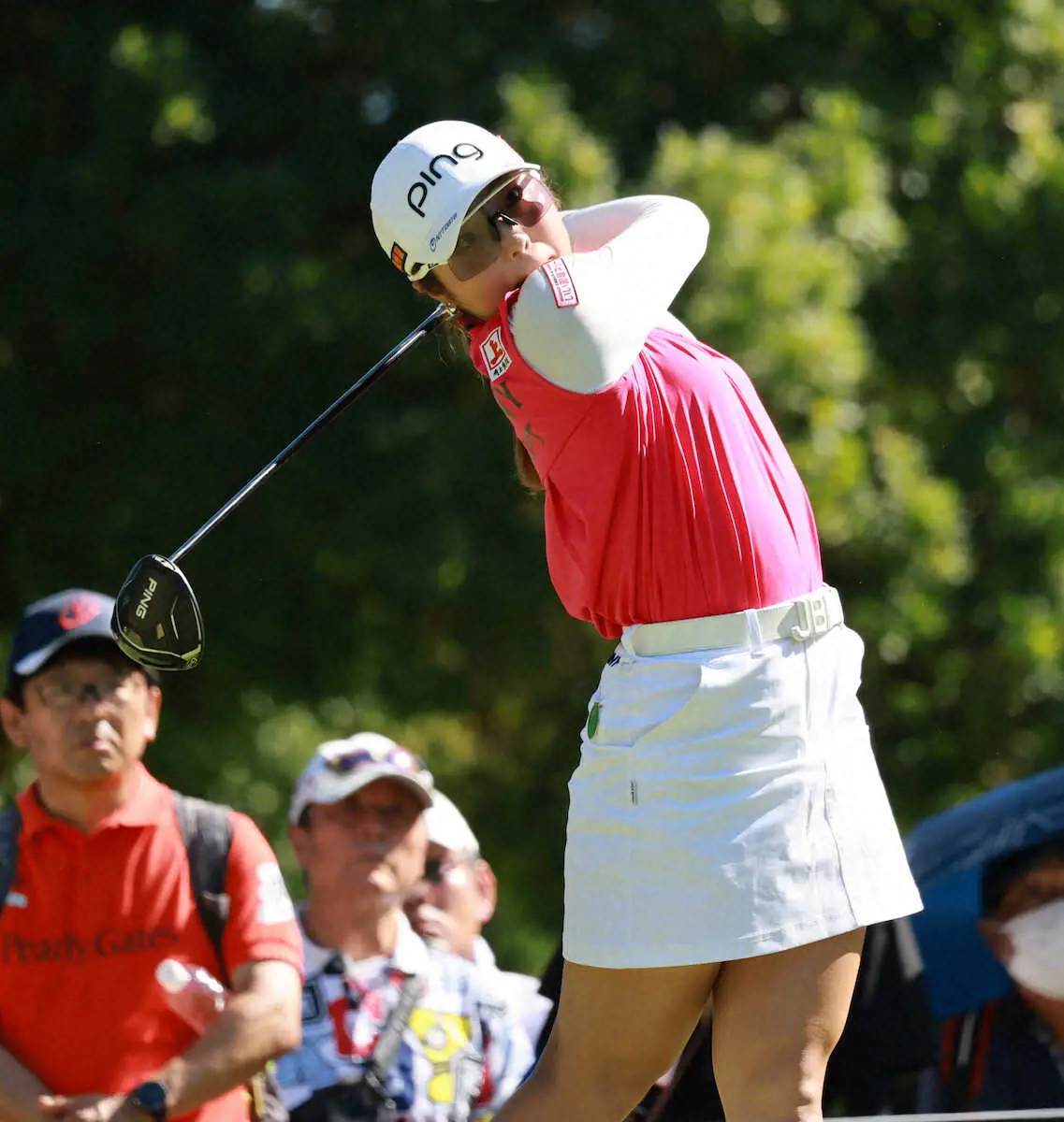 【画像・写真】【女子ゴルフ】佐久間朱莉と荒木優奈が首位で後半へ　1打差に神谷そら、高野愛姫、イ・ミニョン