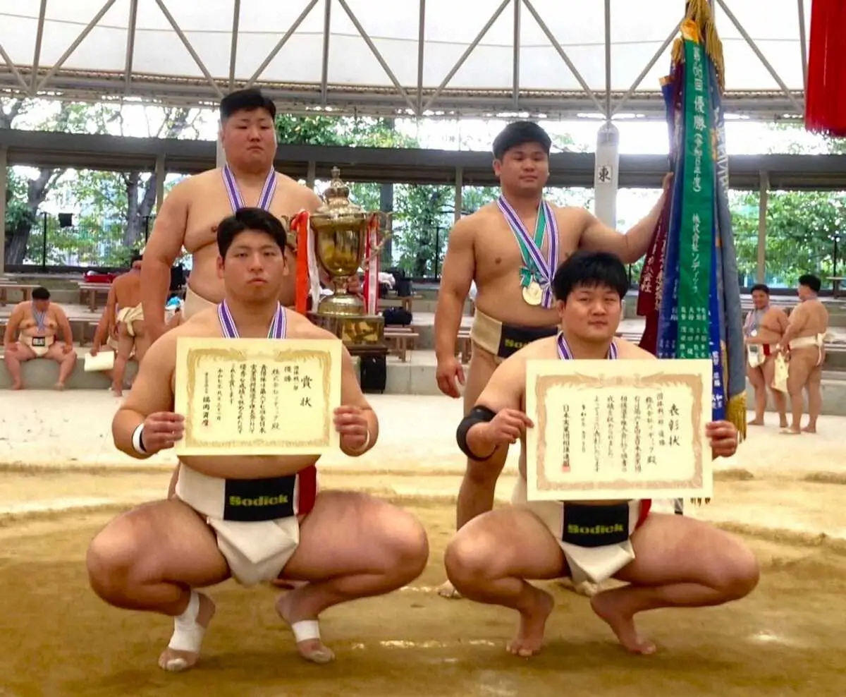 【画像・写真】全日本実業団相撲選手権　世界王者の池田俊が実業団横綱に　団体戦は最強布陣のソディックが2連覇