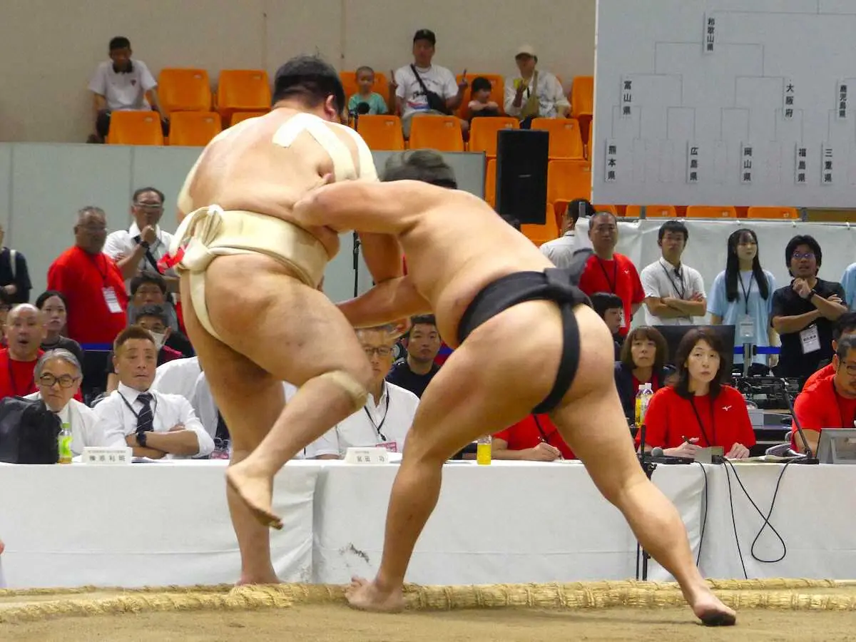 【画像・写真】【国スポ】相撲・団体戦は鳥取県が少年の部に続いて成年の部も優勝！後輩たちに「良いところ見せられた」