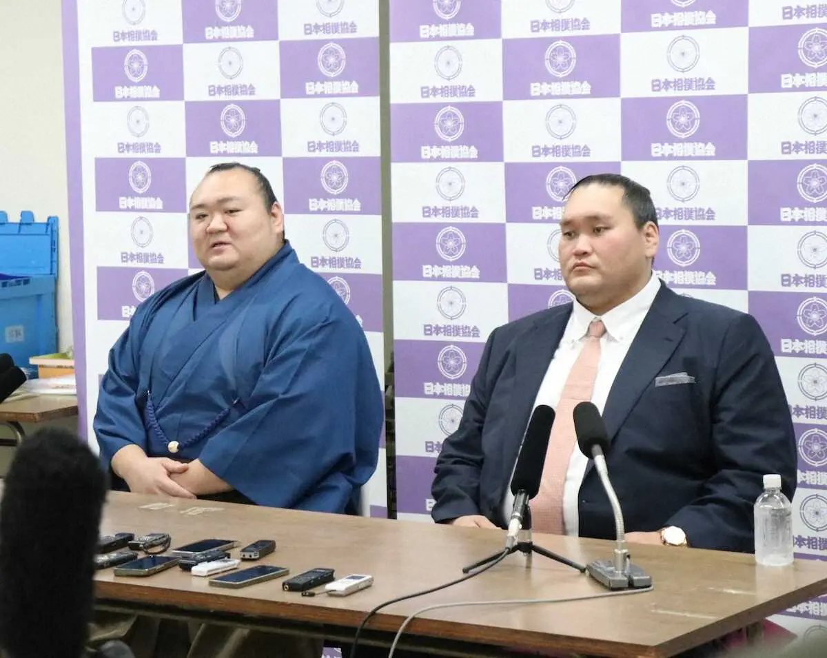 【画像・写真】元関脇・宝富士が引退会見「やり切った」「自分の中で休みはなかった」　青森県出身幕内の歴史は後輩に託す