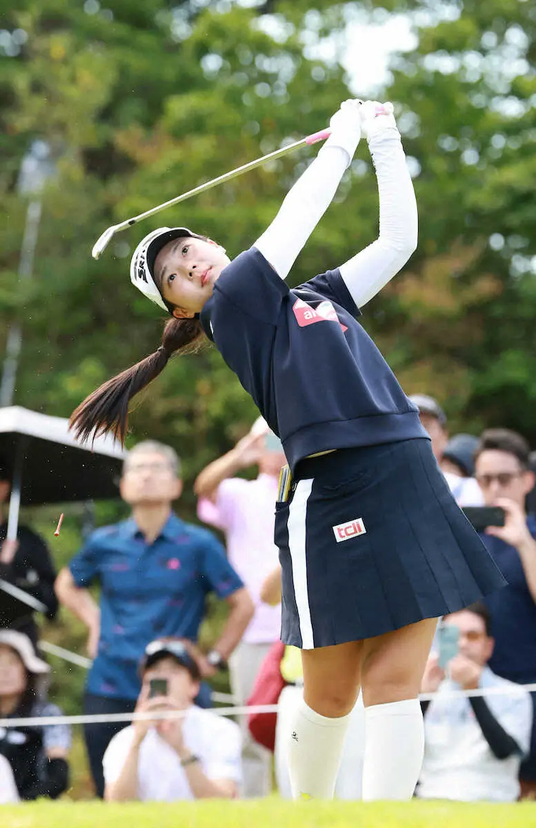 【画像・写真】【女子ゴルフ】菅楓華　初優勝から2週連続Vへ好発進「60台で回れたことは大きい」前日は昼寝で疲労回復