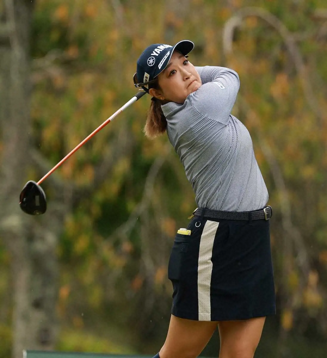 【画像・写真】【女子ゴルフ】高木優奈　1打差2位　上位キープで週末へ「ジャイアントキリングが目標」