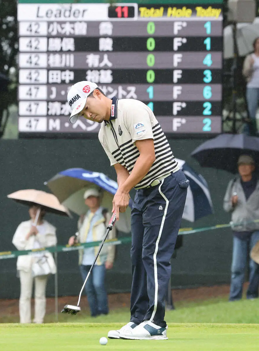 【画像・写真】【男子ゴルフ】今平周吾「癒やされますね」愛娘にパワーもらい今季初優勝に王手