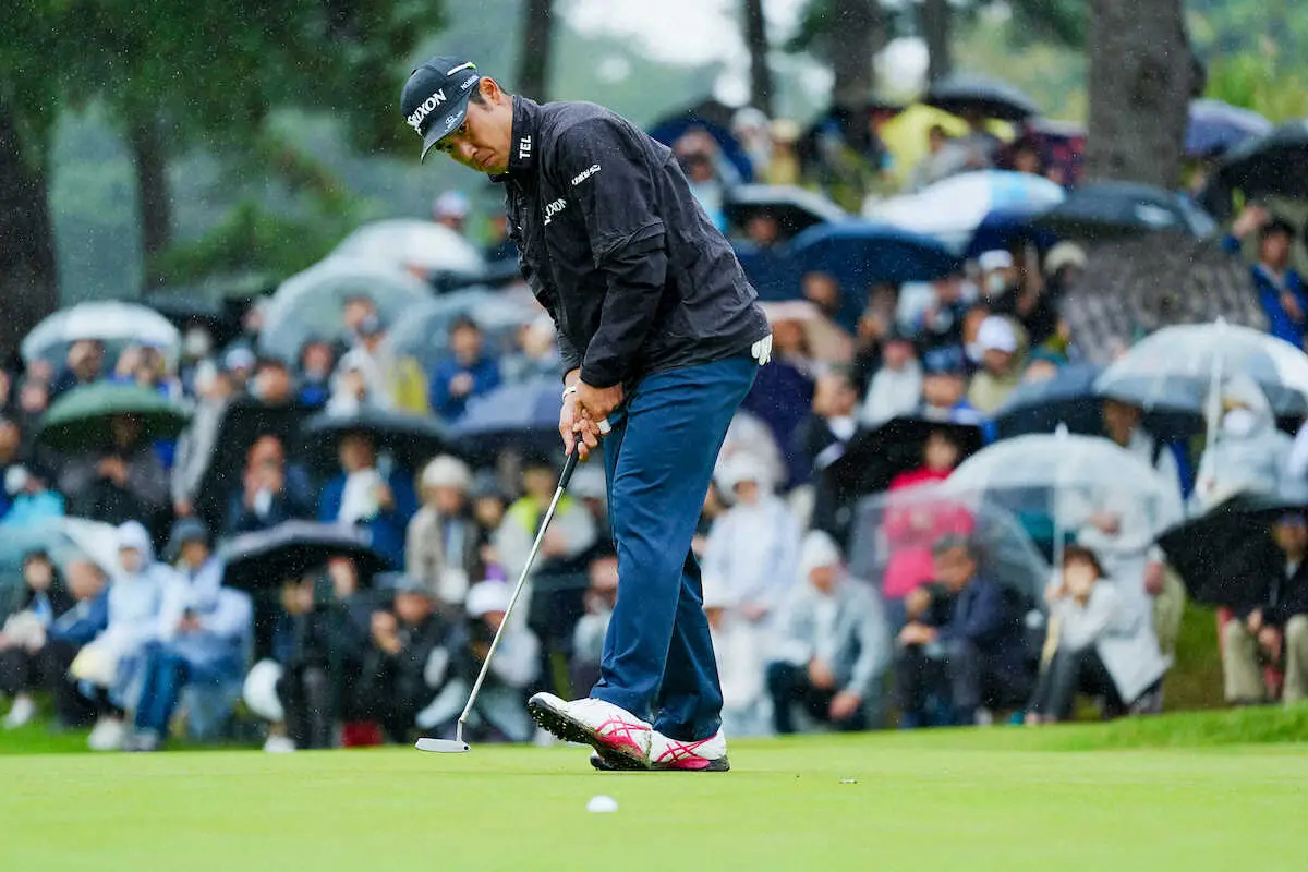 【画像・写真】【米男子ゴルフ】松山英樹「14番だけがもったいない」痛恨トリで失速も諦めない「60台前半出せば」